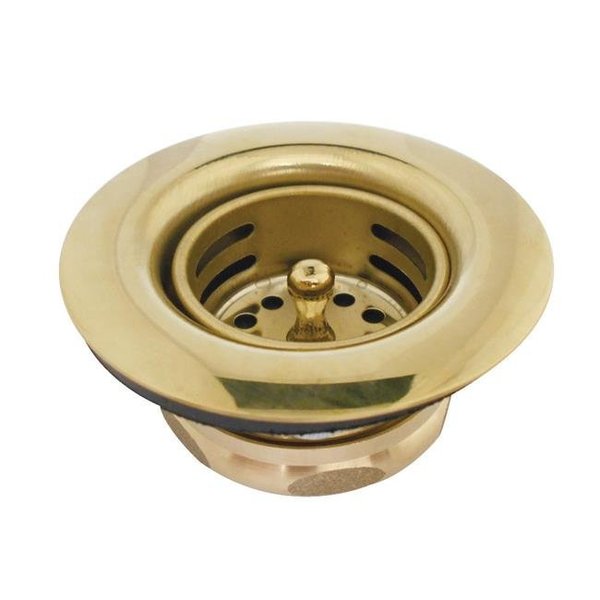 Gourmet Scape Gourmet Scape K461BPB Traditional Tacoma Kitchen Sink Duo Basket Strainer - Polished Brass K461BPB